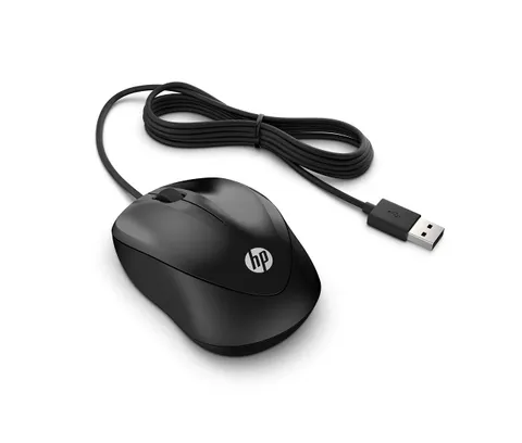 HP 1000 Mouse Cablato 1200 DPI Nero