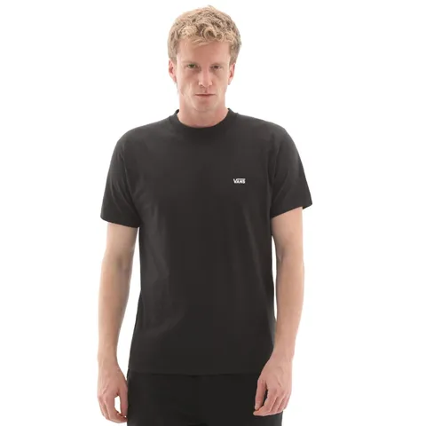 Vans Uomo T-Shirt con Logo sul Petto Sinistro, Black, XS