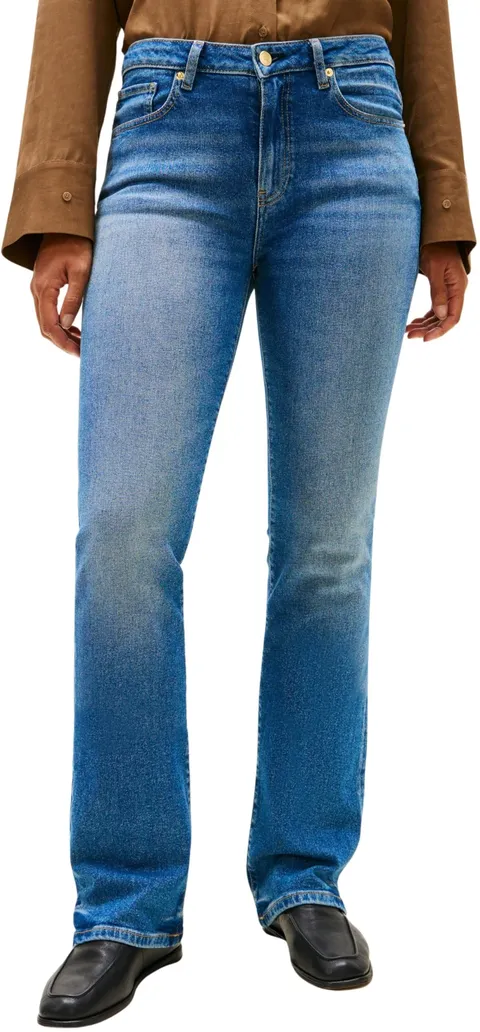 Tommy Hilfiger Donna Jeans Glow Bootcut Vita Media, Blu (Glow), 25W/30L