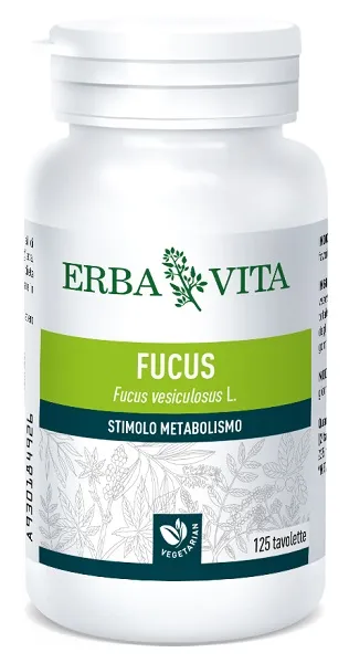 ERBA VITA Integratore Alimentare Alga Bruna-Fucus, 125 Tavolette - Stimola il metabolismo