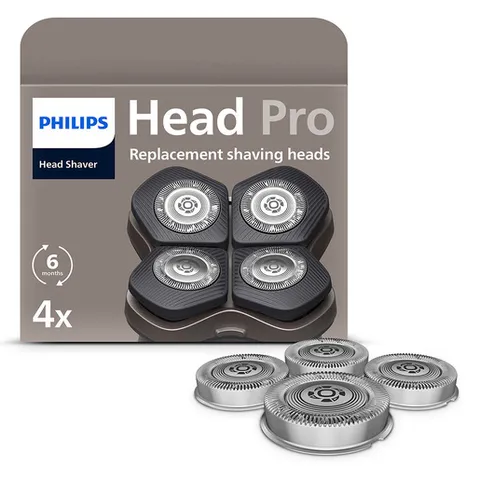 Philips HS740/15 Testine ricambio Head Shaver Pro (4 pezzi)