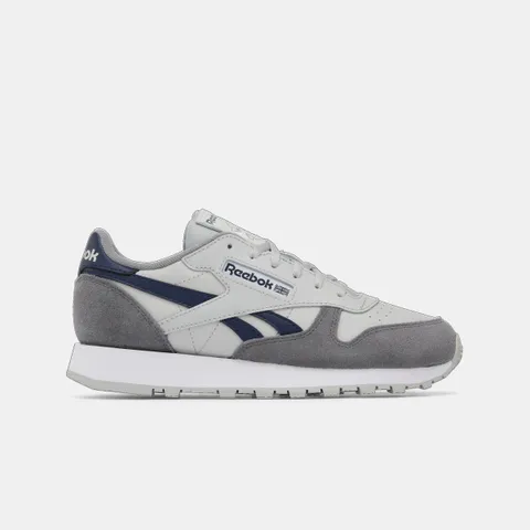 Reebok Classic Leather Sneaker, GREY2/Shadow/Barelygrey, 38,5 EU, Grey2 Shadow