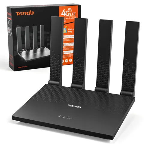 Tenda Router 4G Wi-Fi con SIM (4G03 Pro V2.0), LTE Cat4 fino a 150 Mbps, Wireless N300