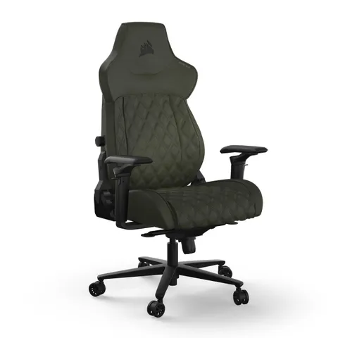 Corsair TC500 LUXE Sedia Gaming - Tessuto Traspirante di Alta Qualità - Ampia Seduta - Braccioli Regolabili in Cinque Direzioni - Supporto Lombare Regolabile - Inclinazione di 90-135 Gradi - Sherwood