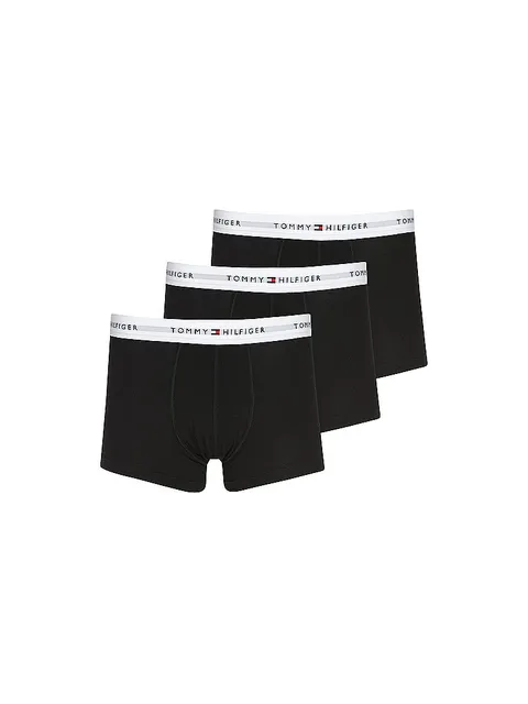 Tommy Hilfiger 3P WB Boxer da Uomo Black/Black/Black M