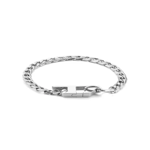 Diesel Bracciale a catena da uomo in acciaio, DX1496040