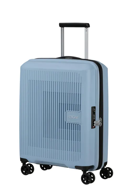 American Tourister Aerostep - Spinner S, Bagaglio a Mano Espandibile, 55 cm, 36/40 L