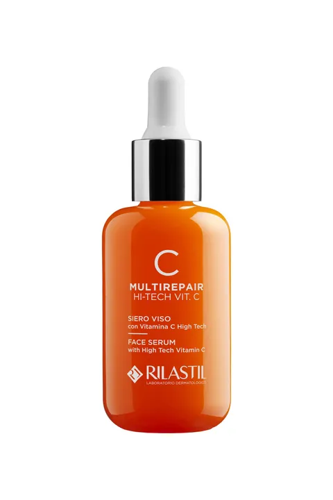 Rilastil Siero Viso Multirepair Intense C, Azione illuminante, Con Vitamina C High Tech