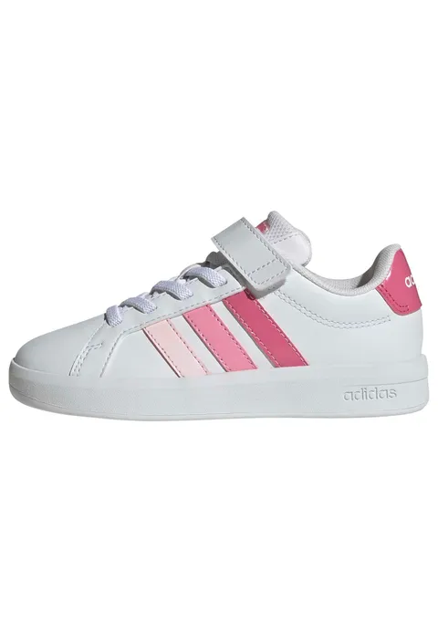 adidas Unisex - Bambini e Ragazzi Grand Court 3.0 Children Shoes, Ftwr White/Pink