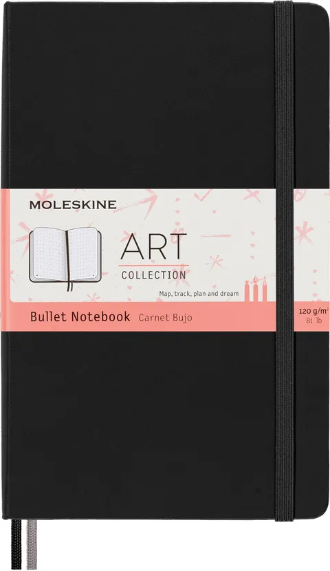 Moleskine Art Bullet Journal, Taccuino con Pagine Numerate, Copertina Rigida e Chiusura