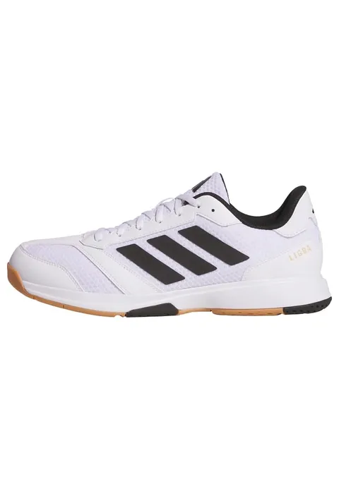 adidas Uomo Ligra 8 Mens Indoor Shoes, Cloud White/Core Black/Cloud White, 38 EU