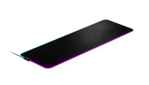 SteelSeries Tappetino per mouse da gioco QcK Prism Cloth - Illuminazione RGB a 2 zone