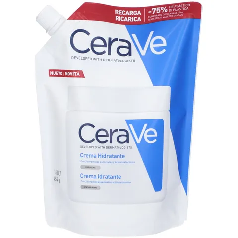 CeraVe Crema Idratante, Per Pelli da Secche a Molto Secche, barriera Cutanea Sana e