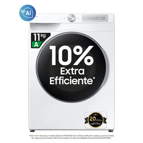 Samsung Lavatrice AI Control WW11DG6B85LH/U3 Libera installazione, 11 Kg, Wifi