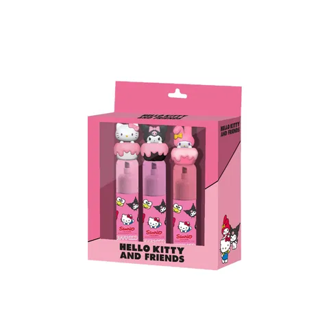 Hello Kitty Mix-Confezione da 3 Evidenziatori Rosa