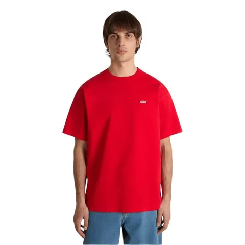 Vans Left Chest SS Maglietta, Crimson Haze, XL da Uomo, Crimson Haze, XL