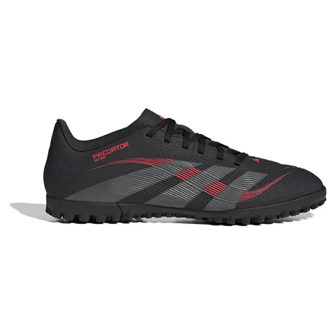 adidas Unisex Club Turf Football Boots, Core Black/Grey Four/Lucid Red, 47 1/3 EU