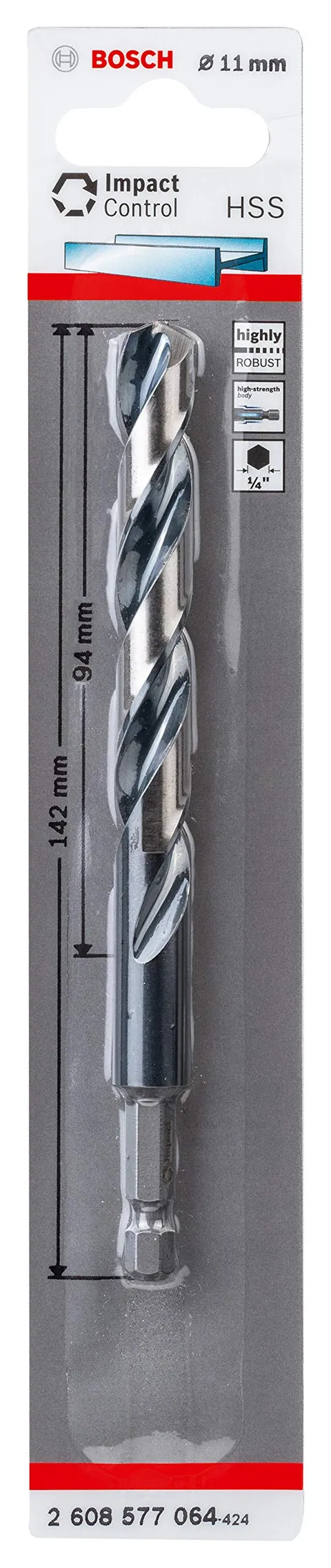 Bosch Professional 2608577064 Punta HSS Impact Control per Metallo, Accessorio per