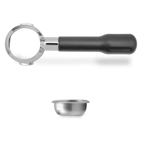 Lelit Bottomless Portafiltro LELIT57 - Include Filtri in Acciaio Inossidabile - Manico
