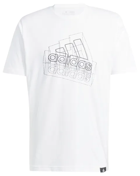 Adidas Uomo Tech BOS Graphic Tee, White, M