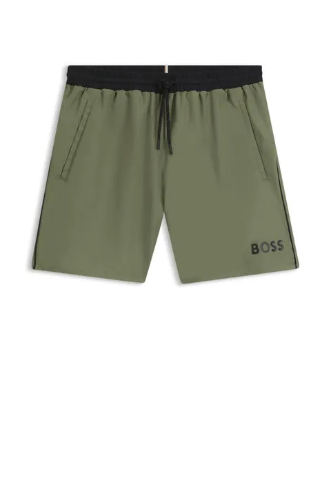 Boss, Costume da Bagno da Uomo a Lunghezza Media, Solido, 5XL