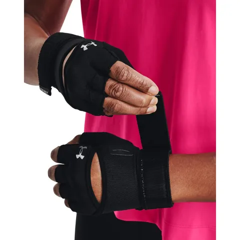 Under Armour Donna Mesh HB 2PK, Guanti Palestra Donna Senza Dita, Guanti per Palestra e