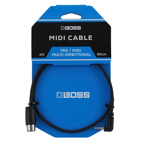 BOSS Bmidi-2-35 - 60 cm / 2ft - Cavo MIDI salvaspazio da TRS da 3,5 mm a MIDI a 5-Pin