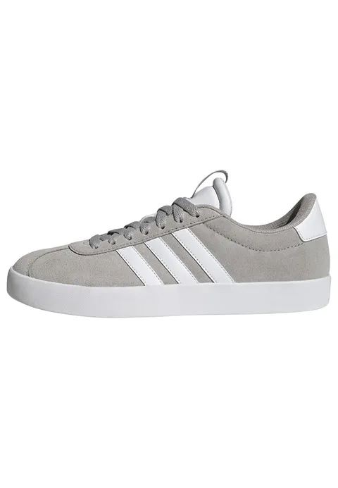 adidas Donna Vl Court 3.0 Shoes, Grey Two / Cloud White / Silver Metallic, 42 EU