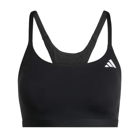 adidas Donna Optime Essentials Workout Light Support Bra, Black, XL