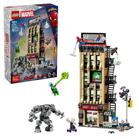 LEGO | Marvel Spider-Man vs. Mysterio: il Daily Bugle - Giocattolo dei Supereroi con