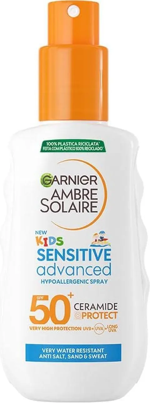 Garnier Ambre Solaire Advanced Sensitive Kids Ceramide Protect Spray SPF50+, 150 ml