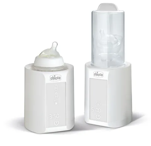 Chicco Scalda Pappa e Scaldabiberon per Neonato 2in1, Funzione Timer e Scongelamento