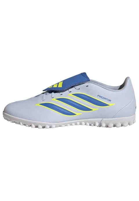 adidas Unisex Club Fold-Over Tongue Turf Football Shoes, Crystal Sky/Ray Blue/Team Solar