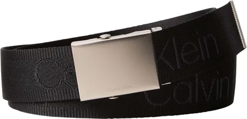 Calvin Klein Placca da uomo con logo, 38 mm, fissa, LV04D7075GCinture, nero, 125
