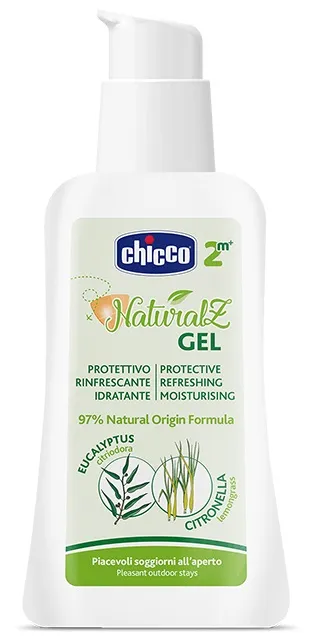 Chicco NaturalZ Gel Protettivo, 60 ml, Protezione Naturale durante la Stagione Estiva
