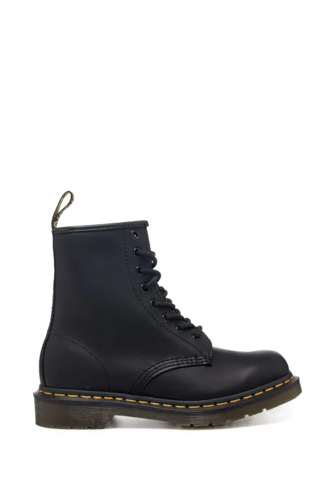 Dr. Martens 8 Eye Boot, Stivaletti Donna, Nero(Black Nappa), 37 EU confezione da 2