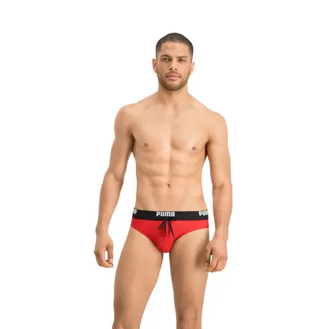 PUMA Brief 100000026 Costumi da bagno, Rosso, S Uomo