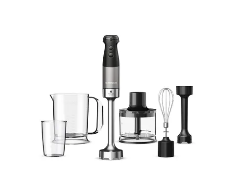 Kenwood Triblade XL Pro HBM80.322BK, Minipimer con Sistema Triblade, Velocità Variabile +