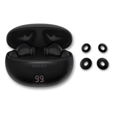 Philips TAT2520BK Cuffie Bluetooth True Wireless In-Ear con canc. del rumore - Gommini