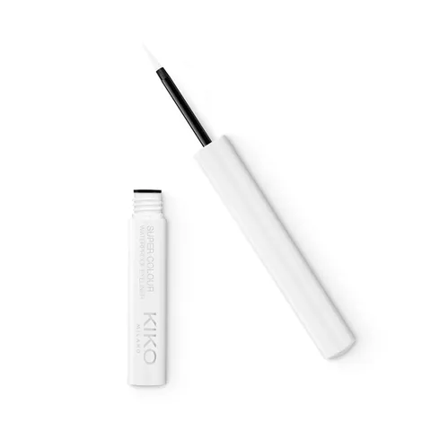 KIKO Milano Super Colour Waterproof Eyeliner 01 | Eyeliner Liquido Colorato Ultra