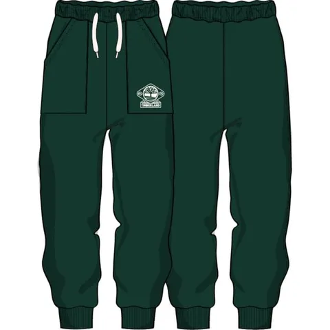 Timberland Essential - Pantaloni Jogging per Bambino, Verde Bottiglia, 10 Anni