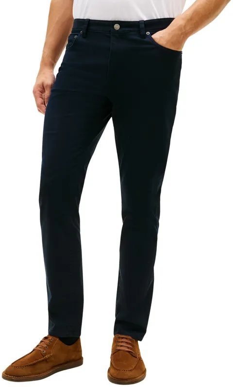 Tommy Hilfiger Denton 5PKT MW0MW42005 - Pantaloni da Uomo in Rasatello, 5 Tasche, Colore: