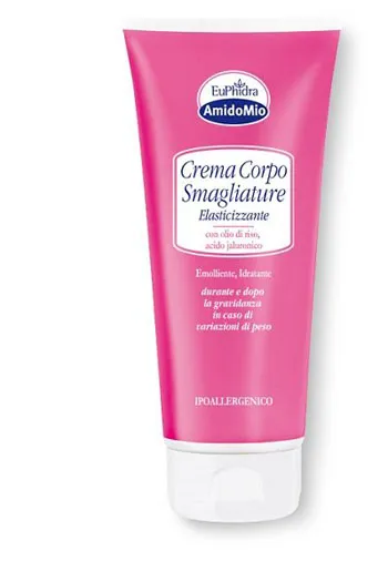 Amido Mio Crema Corpo Smagliature Olio Di Riso E Acido Jaluronico - Durante E Dopo La