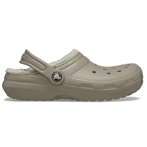 Crocs Classic Lined Clog K Unisex - Bambini e ragazzi, Mushroom/Bone, 28/29 EU
