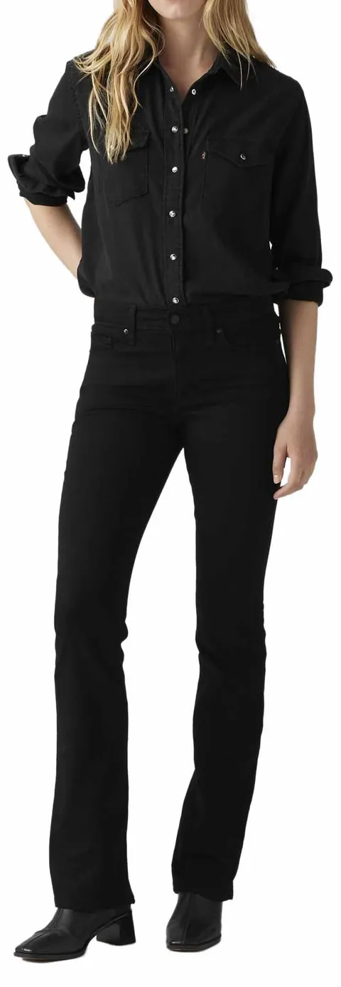 Levi's 315 Shaping Bootcut, Jeans, Donna, Black and Black, 30W / 32L