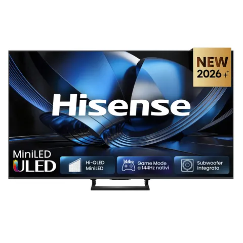 Hisense Smart TV MiniLED 144Hz 75" 4K 75U7SE, Dolby Atmos 2.1 By Devialet, Dolby Vision