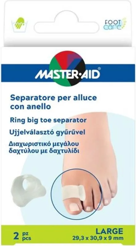 Master AID Footcare Separatore Alluce con Anello in Gel, Small, 2 pezzi