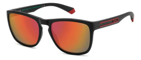 Polaroid Sunglasses Frames PLD 2161/S Black RED 57/18/140 Unisex Adulti, rosso nero