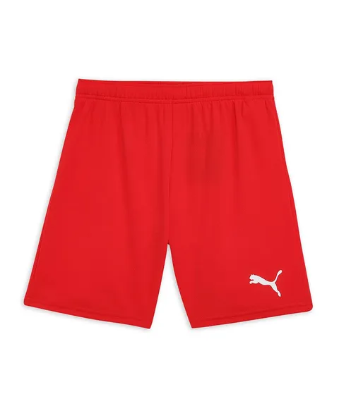 PUMA teamRISE Short Jr, Pantaloncini Unisex - Bambini e Ragazzi, Red/White, 164