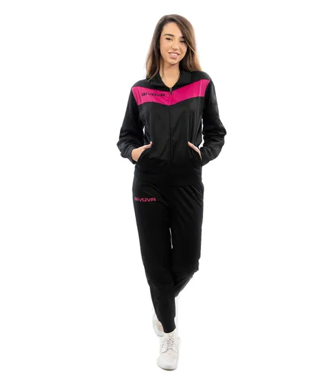 Givova TUTA VISA FLUO Triacetato NERO/Fuxia Tg. 2XL
